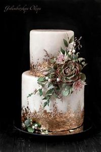 Succulent wedding cake by Golumbevskaya Olesya