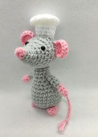 Tiny Mouse Pattern, Crochet Mouse Chef, Rat Cook, PDF Pattern, Digital Download PDF, Crochet Amigurumi, Cute Decoration, Kitchen Item - Etsy Lithuania