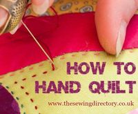 Hand quilting guide by Sarah Fielke