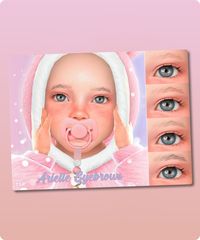 Arielle Eyebrows by MSQSIMS #sims #sims4 #sims4cc #makeup #eyebrows #gaming