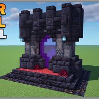 Do you want to make your nether portal more ominous and darker? Why not consider this Blackstone nether portal that tells you you'll be transported into something dark? It has a straightforward design and is easy to construct too! This portal is designed to look more sinister, and I'm sure it will simultaneously give you a thrill of fear and excitement! Please test it out!