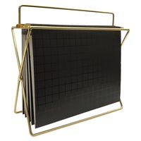 Get some more space to organize your magazines, office files and other documents with this Hanging File Holder with Folders from Project 62™. Sleek and stylish, this file folder has a hanging design for easy access to all the documents you store in it. The combination of shiny gold and solid black will create a modern look for your space, whether you place it on your desk at work or in your home office.1962 was a big year. Modernist design hit its peak and moved into homes across th