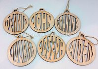 #CustomNameOrnament Laser Cut, #CustomOrnament, #NameOrnament Is it difficult to find your name on an ornament? Let us help!! We'll make one for you!