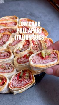 25min · 6 servings     🔥Pull Apart Italian Subs, #LowCarbStyle ! Talk about #SubHeaven Here!😋  ✅Less than 1.7g Net Carbs for each Delicious mini Subs!👏  📝Notes & Recipe by @kristysketolifestyle :  This pull apart creation of mine ranks up there with the cheesesteak ones. It was sooooo good! 🤤  This recipe made 28 pieces. Each piece is 1.7g net carbs. I ate 4 for dinner. Full macros listed below recipe 👇🏼  RECIPE:  • 1. Lay a @cutdacarb flatbread on a cutting board horizontally.  • 2. Spread on about 2 Tbsp of mayo.  • 3. To one side, add on:  • 3 half slices of provolone  • 4 slices of salami  • 4 slices of pepperoni  • reduced sodium chip chop ham  • a few sliced tomatoes  • sliced onions  • banana peppers  • salt & pepper  • 4. Roll it up and repeat 3 more times.  • 5. Cut the rol