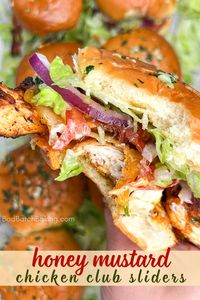 Honey Mustard BLT Chicken Sliders