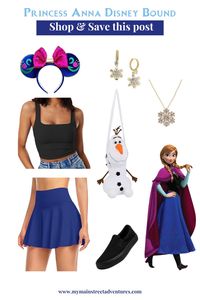 Are you looking for ways to create the perfect comfortable Princess Anna Disney outfit for your next Disneyland trip? Then look no further than this  comfortable and magical outfit inspired by Princess Anna.   Full outfit/accessories: Amazon Ears: Etsy Wishing4Wonderland  #PrincessAnna #DisneyFashion #DisneylandOutfit #TravelStyle