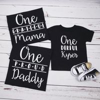 Excited to share this item from my #etsy shop: Custom Matching Family Shirts for 1st Birthday, Baby Boy First Birthday Outfit, Mom, Dad, Sister, Brother, T Shirt Dad and Baby Matching