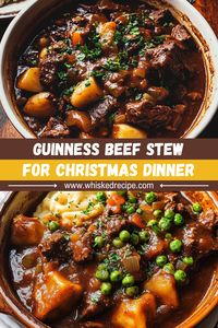 This Irish-inspired Guinness Beef Stew is a must-try! Tender chunks of beef, potatoes, and carrots simmered in a flavorful Guinness-infused broth for a hearty, comforting meal. Serve with bread or mashed potatoes for the ultimate dinner.