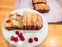 Raspberry Zucchini Bread with Lemon Glaze - Pinecone Cottage Retreat