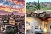 Admire the stunning views of Siena and its surrounding hills from the terrace of this hotel that has a great location! The accommodation is decorated with elegant furnishings, and it has spacious rooms, a garden, and a bar. #attractionsofamerica #traveltips #travel #traveloutfit #tour #travelessentialsinspo #Italy #touristoutfitsipritweek #2024