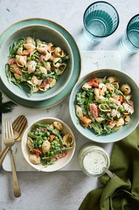 Smoked Salmon Pasta Salad | Olive & Mango