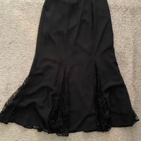 Scarlett Black Maxi Skirt With Lace Detail. Fully Lined. Brand New With Tags