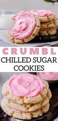 These CRUML sugar cookies are perfection! They are soft and chewy and topped with a luscious almond sugar frosting for the perfect balance of sweetness and tenderness.