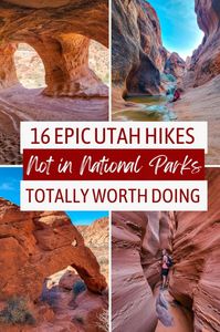 Discover the best hikes in Utah not in National Parks with our travel guide! Perfect for your Utah vacation, this guide features must-do trails and hidden gems in areas like Moab, St. George, and Grand Staircase-Escalante. From scenic state parks to family-friendly paths, these hikes are a fantastic addition to your Utah bucket list. Ideal for road trips, these trails belong on your USA bucket list of top US destinations for hiking in Utah.