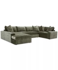 Furniture - Michola 3-Pc. Fabric Sectional with Chaise