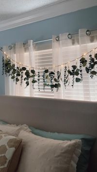 #bohobedroom #bohohome #eucalyptus #walldecoraesthetic #walldecorbedroom