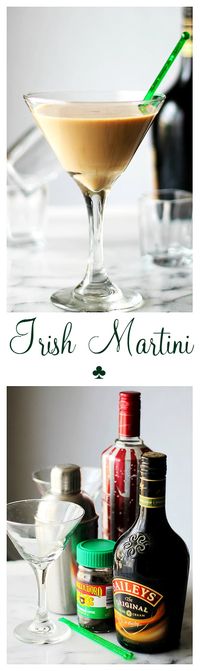 Looking for the perfect drink to celebrate St. Patrick's Day? Look no further than this Irish Martini recipe! Irish cream makes it truly special!