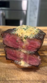 This savory and zesty harissa garlic-herb compound butter adds a delightful fusion of North African flavors and aromatic herbs to enhance the richness of steak. Try this flavored butter on meat, vegetables, bread, or in your favorite recipes. Get the recipe.