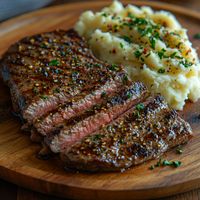 Craving a hearty, comforting meal that tastes like it was cooked over an open fire? This Cowboy Campfire Steak & Creamy Garlic Mashed Potatoes will satisfy your soul and leave you wanting more!