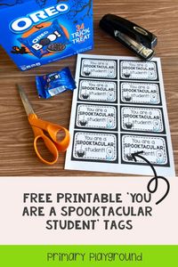 Looking for a fun treat to give to your students for Halloween? Come and grab our Free Printable You Are A Spooktacular Student Tags!