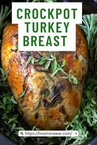 Let your crockpot do all the work with this simple turkey breast recipe. It's perfect for busy days when you want a flavorful, juicy roast without the stress.  crockpot turkey breast | turkey breast | turkey breast crockpot | turkey breast recipes | christmas recipes | crockpot recipes | thanksgiving food | christmas food | slow cooker turkey breast | crockpot turkey breast boneless | crockpot turkey breast bone in | turkey dinner sides | turkey cooking times | herbed butter | crockpot turkey | oven roasted turkey | turkey breast recipe | crockpot turkey breast and stuffing | slow cooker turkey | best slow cooker | slow cooker | gluten free | holidays | crockpot turkey breast with cranberry | herb roasted turkey | roast turkey recipes