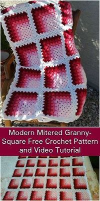 Modern Mitered Granny Square - Free Pattern and Video Tutorial