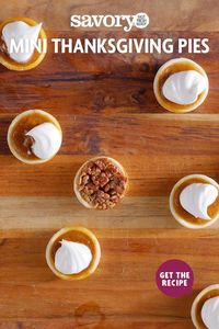 What’s better than one pie? Three types of mini pies! This recipe lets you enjoy all your favorite Thanksgiving dessert flavors at once. Shop it now on SavoryOnline.