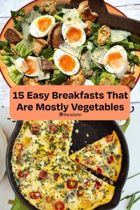 A recipe roundup of easy, colorful breakfast ideas that are filled with nutrient-dense vegetables.