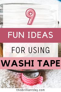 Washi tape is so pretty and so much fun to use! I share 9 ways to use washi tape for decorating, creative projects, organisation, labeling, card making and much more! Try these great washi tape ideas in 2021!