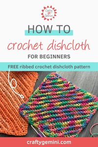 Crochet dishcloth patterns are super fun to make! That's why I created a short video tutorial for you on how to crochet dishcloth. It is easy to make them and you do not need a lot of yarn. Find out more at craftygemini.com!