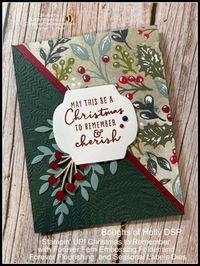 Stampin’ UP! Christmas to Remember Bundle with Forever Flourishing and Forever Fern 3D Embossing Folder | Cindy Lee Bee Designs