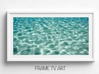 Samsung Frame TV Art Turquoise Water Digital Download 16:9 - Etsy