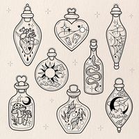 Repeatable potion bottles ✨ Taking bookings for January 2024🌞 Dm me to book in- all of my booking information is in my story… | Instagram