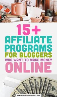 Earn Money With These 6 Affiliate Programs for Bloggers, #etsy #etsyshop #smallbusinessowner #supportsmallbusiness #etsystore #shopsmall