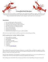 Crawfish Boil Recipe – Elizabeth Grace Gardens