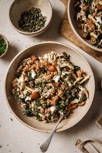 Warm Harvest Grain Bowl with Chicken & Squash - Well Seasoned Studio