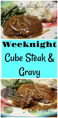 Weeknight Cube Steak With Gravy - Thrifty Nifty Mommy