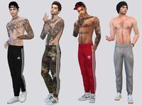 The Sims Resource - ADIDAS Jogger Pants