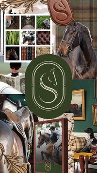 Stables Branding and Logo Design #Horse #horsegirl #horsegirlaesthetic #horses #aesthetic #branddesign #logodesigner #moodboard #oldmoneyaesthetic