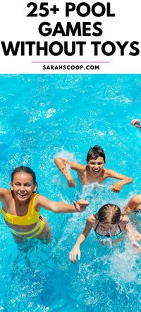 Experience the ultimate fun with these epic swimming pool games for kids with no toys required!