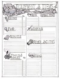 Max Dunbar on X: "Spent way too long today doodling away on this items sheet for my D&D stuff. It's pretty janky, but feel free to use it if you think it would be handy! #dnd https://t.co/j69Ny49l0R" / X