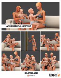 #431 Pose Pack | A wonderful meeting (free)  | Simsulani