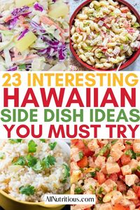 Need easy recipes for side dishes to pair with your Hawaiian themed dinner? These side dish ideas will make the best party food that will please a crowd. Try these easy recipes to serve at your next gathering.