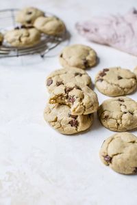 Peanut Butter Cookies with Chocolate Chips - Peanut Butter Cookies