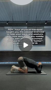 Ash - Physical Therapist, Personal Trainer and Sports Therapist on Instagram: "HOW TO “FIX” YOUR POSTURE AND BACK PAIN 

This is an exercise that will mobilize your back and can help with both back pain and posture. Remember though, there is no such thing as a “perfect” posture. 🤔💭

The best posture is the one that aint painful💪 You can also combine these with strength exercises for the middle back and shoulders to “help” the posture 

#posture #posturefix #posturecorrection #physio #physicaltherapist #postureexercise #physicaltherapy #backpain #backpainrelief #middlebackpain #middlebackpainrelief"