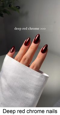 If you want to mix things up, why not try burgundy chrome nails with a matte finish? The combination of a chrome base and a matte top coat creates an interesting contrast between shine and texture. Matte nails have been a popular trend in recent years, offering a more subtle and sophisticated alternative to the typical glossy finish.  To achieve this look, apply a matte top coat over your burgundy chrome nails. This not only reduces the shine but also gives the nails a soft, velvety appearance.