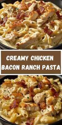 Indulge in the rich and creamy goodness of Chicken Bacon Ranch Pasta, the ultimate comfort food for any occasion. This easy recipe combines tender chicken, crispy bacon, and a flavorful ranch sauce to create a dish that’s sure to be a hit with the whole family. Perfect for busy weeknights!