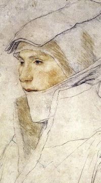 Hans Holbein the Younger(1498–1543) - “Portrait of Dorothea Meyer, née Kannengiesser” 1525–26, chalks by rowena