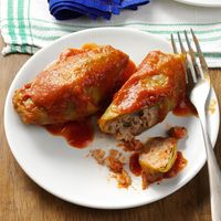 Beef & Rice Stuffed Cabbage Rolls Recipe: How to Make It