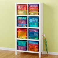 Kids' Storage Containers: Kids Colorful See-Through Stackable Box | The Land of Nod